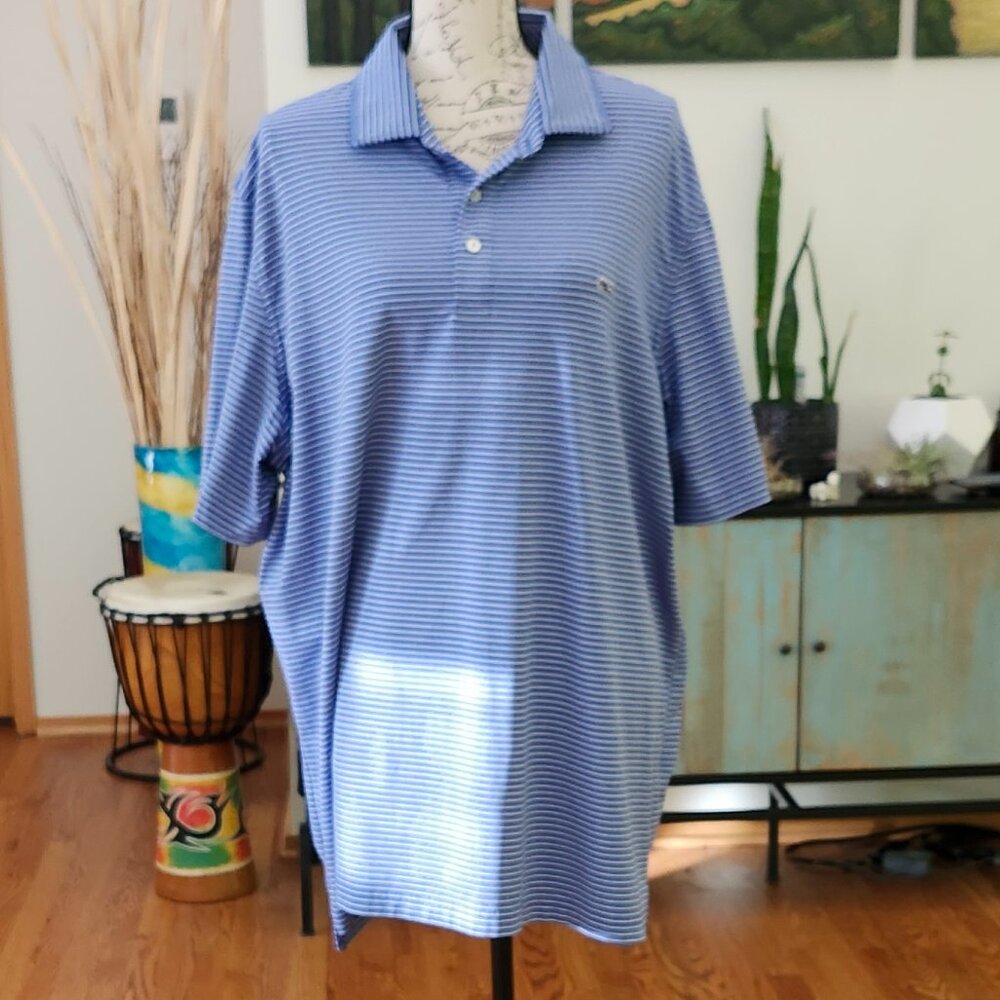 Vineyard Vines Blue Striped Polo Shirt
